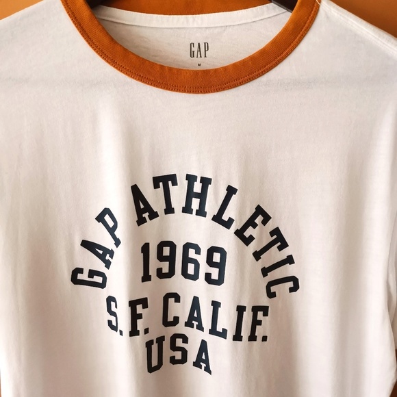 GAP Factory Gap Men's Short Sleeve Crew Neck Logo Graphic Tee T-Shirt (M) - Picture 4 of 8